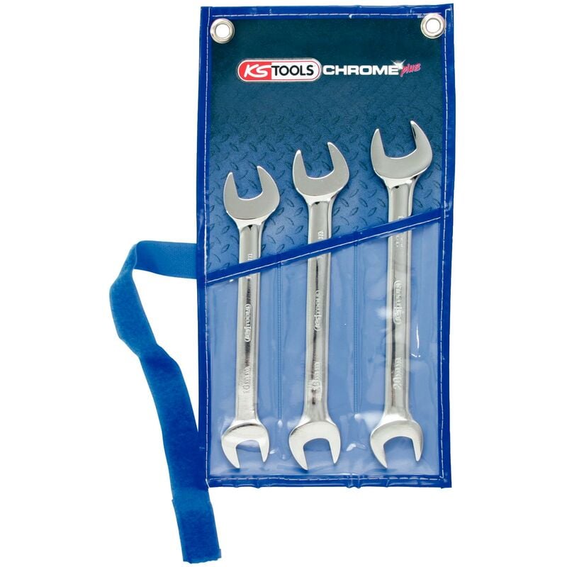 foto del prodotto kstools serie di chiavi a forchetta doppie chrome 3pz.21 32mm