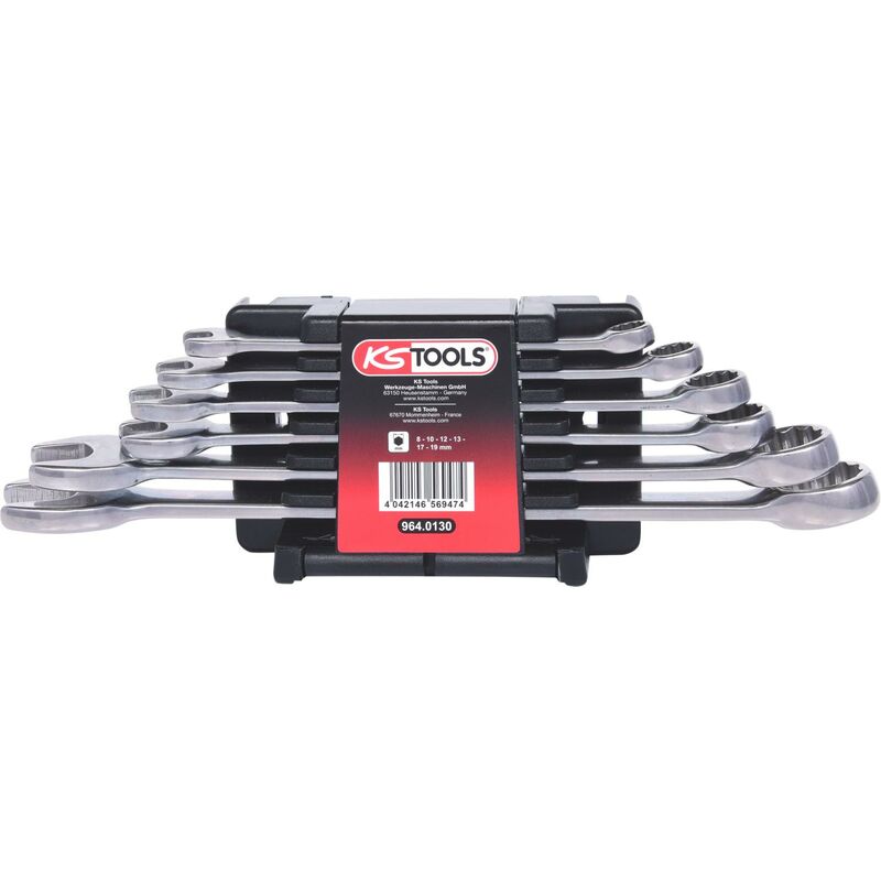 foto del prodotto kstools serie di chiavi combinate, inclinate in acciaio inox, 6 pz