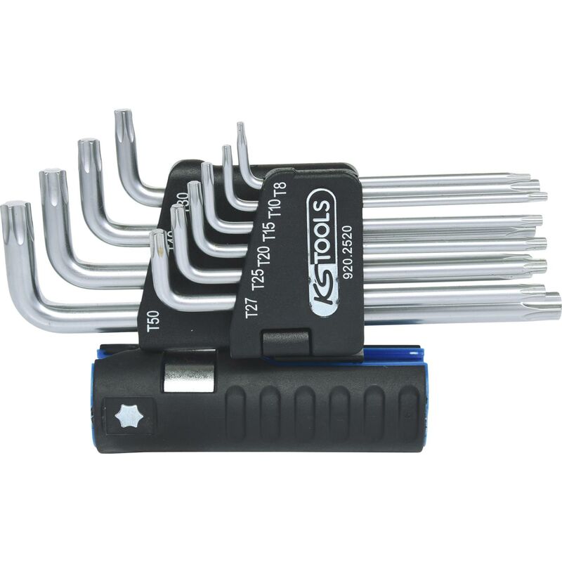 foto del prodotto kstools serie di chiavi maschio piegate torx 3in1,10 pzt8 t50
