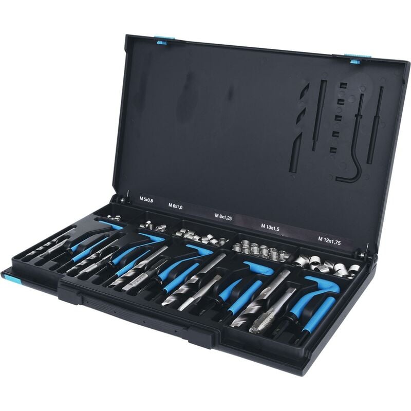 foto del prodotto kstools serie di riparazione filetti in acciaio inossidabile m5 m12,130 pz
