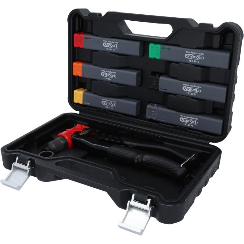 foto del prodotto kstools serie di rivettatrici manuali 3 in 1, 3 pz