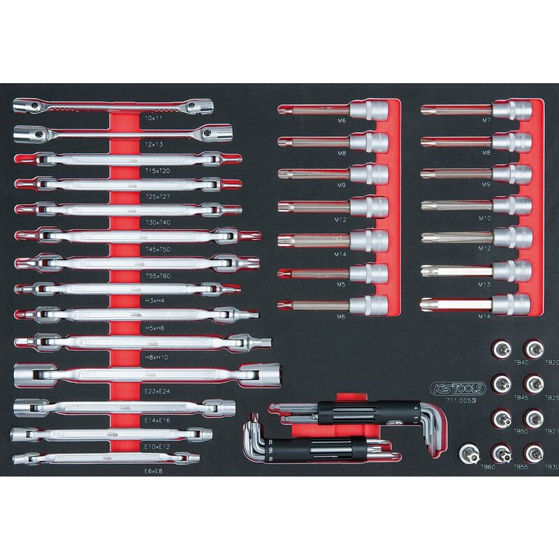 foto del prodotto kstools serie scs di chiavi a bussola, 53 pz, modulo 1 1