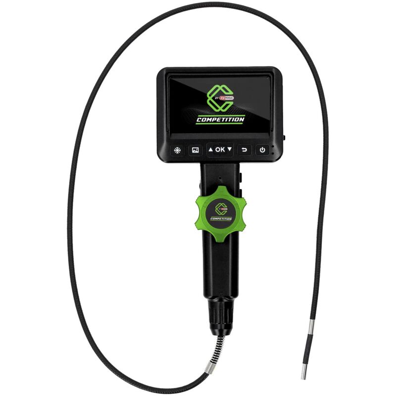 foto del prodotto kstools serie videoscopi hd competition 6,0 mm , 180 e 0 , sonda telecamera frontale hd, guaina in pvc flessibile
