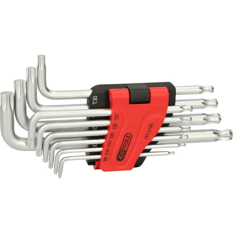 foto del prodotto kstools set chiavi maschio esagonale per testa a sfera torx, lunga 10 pz