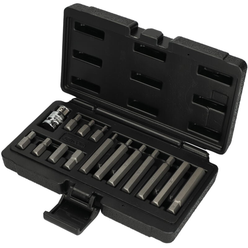 foto del prodotto kstools set di 15 punte per cacciavite esagonale da 1 2 , 12 mm