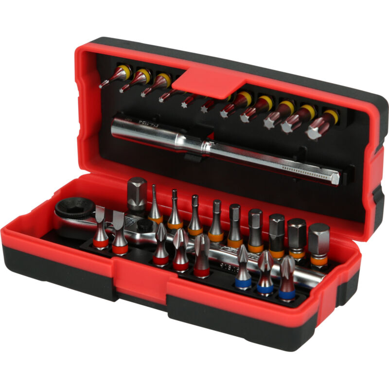 foto del prodotto kstools set di 28 punte per cacciavite da 1 4 torsionpower con codice colore