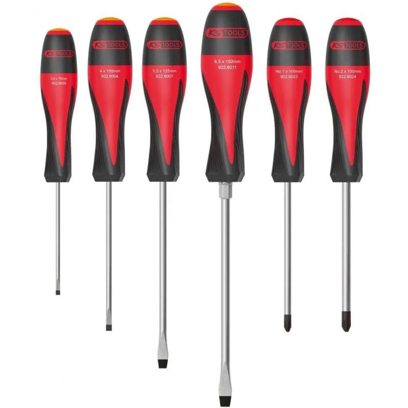 foto del prodotto kstools set di 6 cacciaviti piatti e philipps
