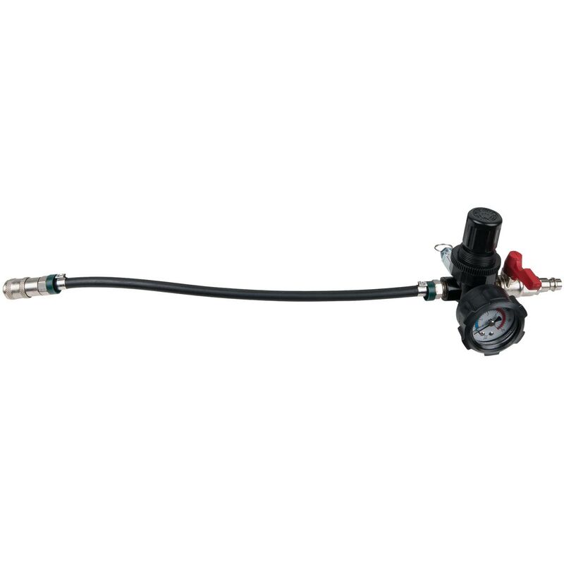 foto del prodotto kstools sistema aria di carico turbocompressore adattatore con flessibile e manometro, 450 mm