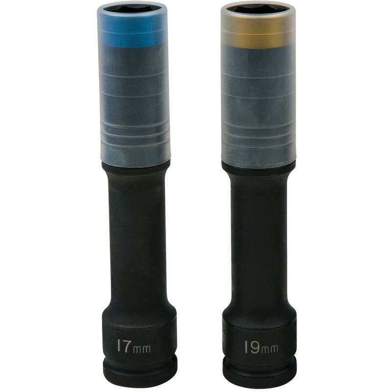 foto del prodotto kstools slimpower 1 2 serie di bussole per avvitatori ad impulsi, extra lunghe, 2 pz 17 19mm