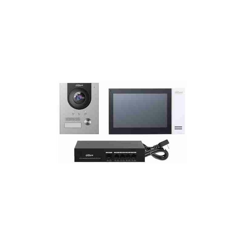 foto del prodotto ktp01l f kit vdp ip con vth bianco, a incasso