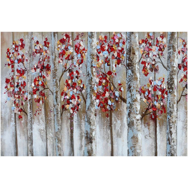 foto del prodotto kuateh dipinto astratto kuat h 120 x 80 cm alberi d autunno olio su tela
