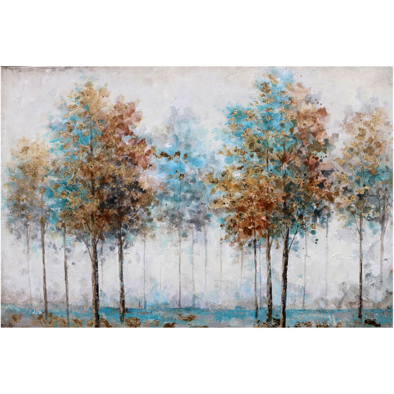 foto del prodotto kuateh quadro astratto kuat h 120 x 80 cm alberi d autunno olio su tela