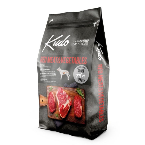 foto del prodotto kudo low grain adult medium maxi carni rosse 12 kg 1 ordine scegli lo sconto bzr5 bzr20 200 punti fedelt 