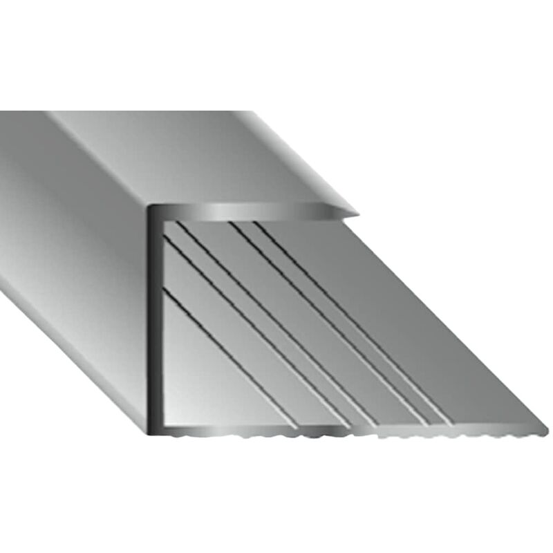 foto del prodotto kuegele gleitabsc hluss profilo u in alluminio anodizzato argento 15 1000 mm, 1 pezzi, 11150 s 100