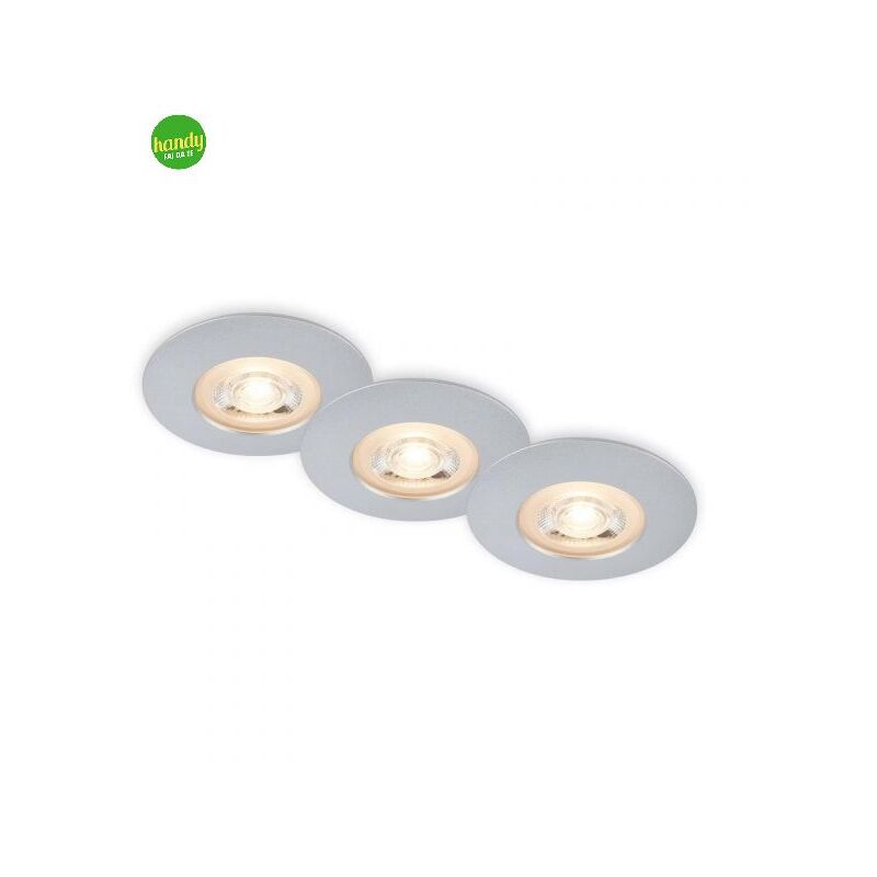foto del prodotto kulana set 3 incasso briloner 9cm 3000k 5w ip65 cromo