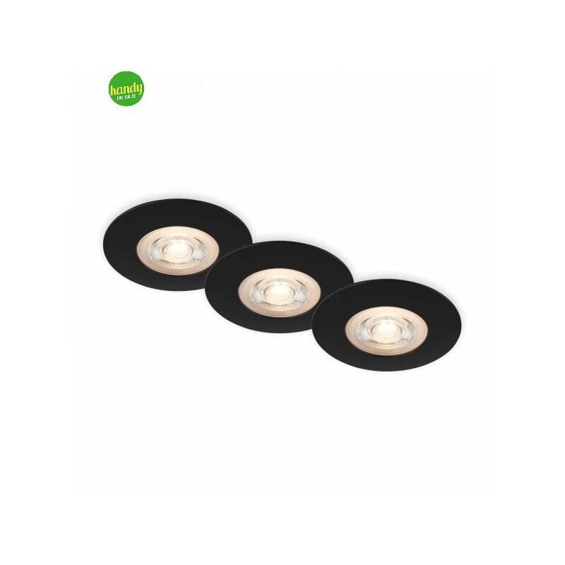 foto del prodotto kulana set 3 incasso briloner 9cm 3000k 5w ip65 nero
