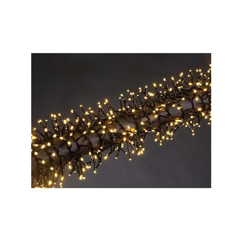 foto del prodotto kuma led 12 m 1020 lampade bianco caldo filo nero modulatore 31 v
