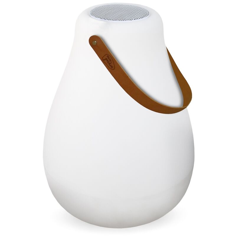foto del prodotto kurby 38 play lampada senza fili con altoparlante e batteria ricaricabile. luce led rgb. prodotto in spagna