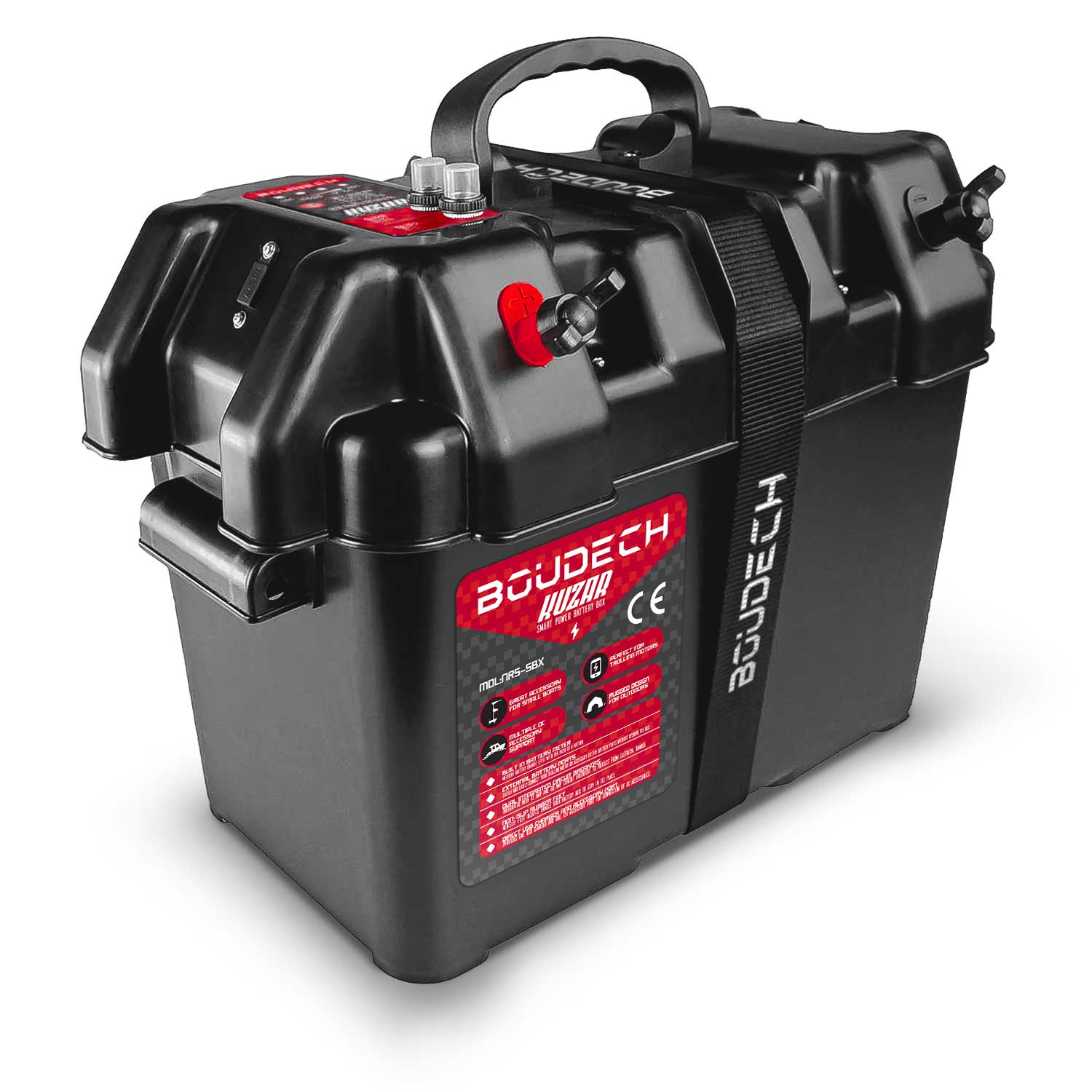 foto del prodotto kuzar smart battery box contenitore ermetico per batterie fino a 80ah