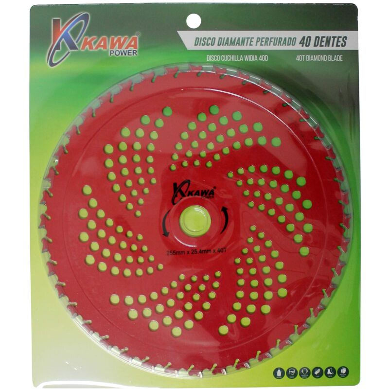 foto del prodotto kw00540 disco lama di widia con 40 punte per decespugliatore kawapower