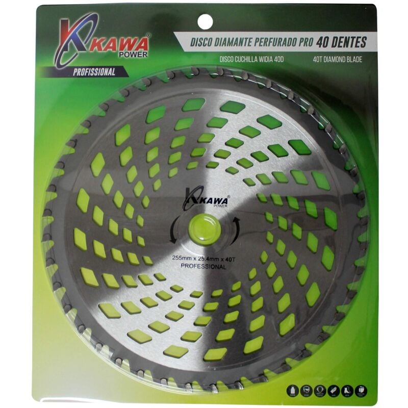 foto del prodotto kw00541 disco lama widia pro con 40 punte per decespugliatore - kawapower