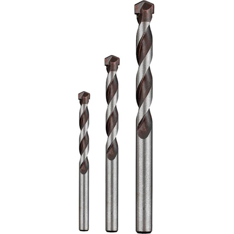 foto del prodotto kwb 044568 acciaio al cromo molibdeno kit punte per calcestruzzo 3 parti 5 mm, 6 mm, 8 mm alberino cilindrico 1 pz.