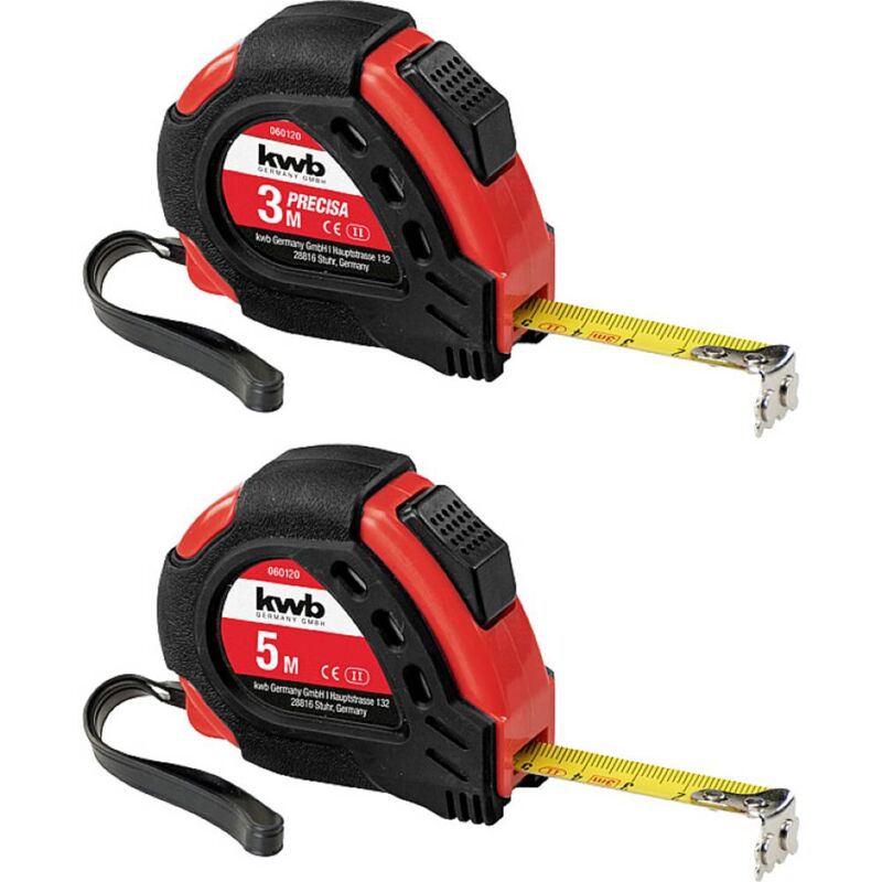 foto del prodotto kwb 060120 metro a nastro 5 m acciaio, plastica