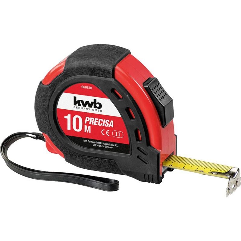 foto del prodotto kwb 060810 metro a nastro 10 m acciaio, plastica