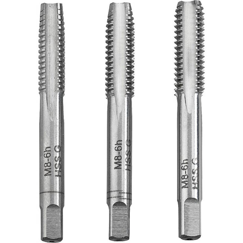 foto del prodotto kwb 443304 kit maschi e filiere 3 parti m4 0.7 din 352 hss 3 pz.