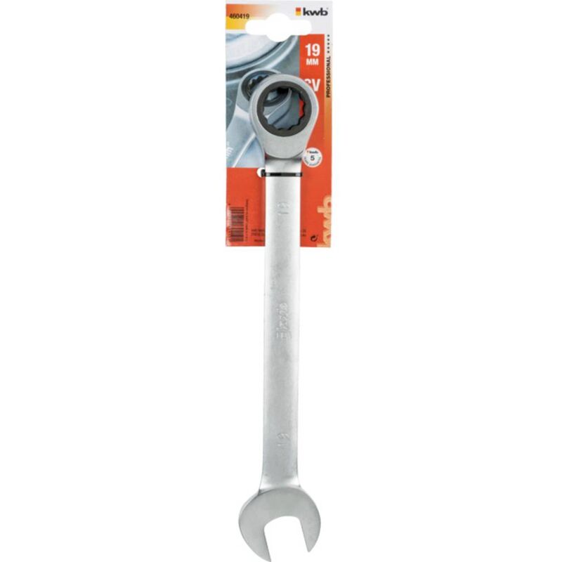 foto del prodotto kwb 460419 kit di chiavi a cricchetto doppio 1 pezzo misura metrica 19 mm