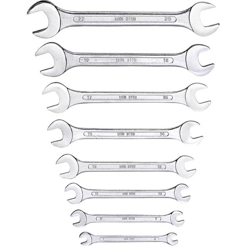 foto del prodotto kwb 470390 kit chiavi a forchetta doppie misura metrica 6 22 mm
