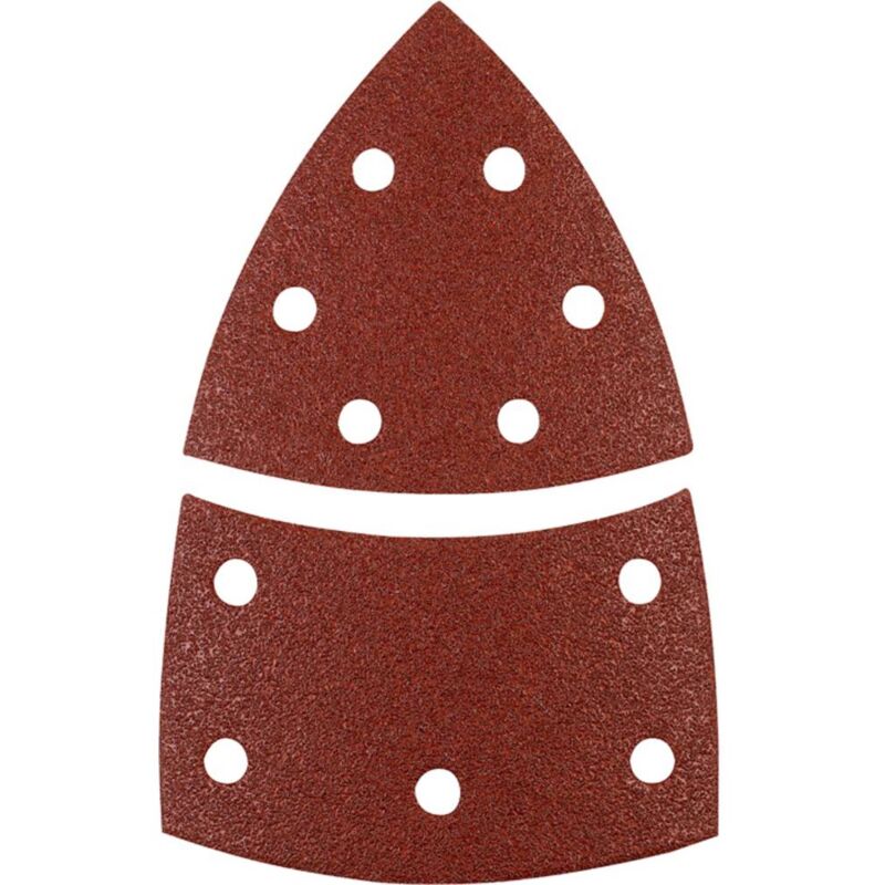 foto del prodotto kwb 496108 carta abrasiva a delta dimensione dei grani 80 l x l 62, 93 mm, mm x 100 mm 5 pz.