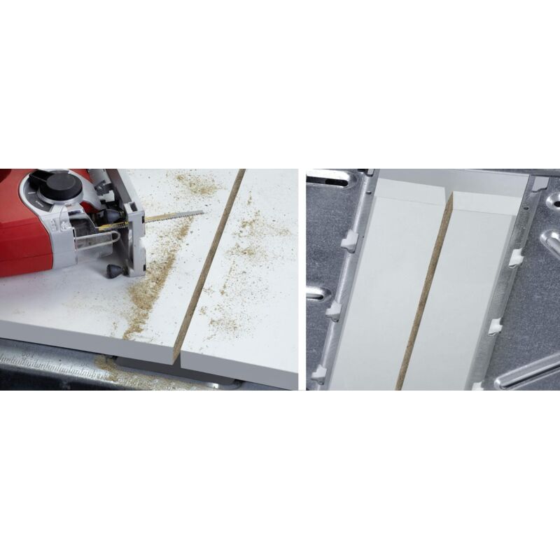 foto del prodotto kwb 622520 2 lame speciali per seghetto alternativo per legno s20 a camma singola albero a t per materiali pannelli, antistrappo su entrambi i