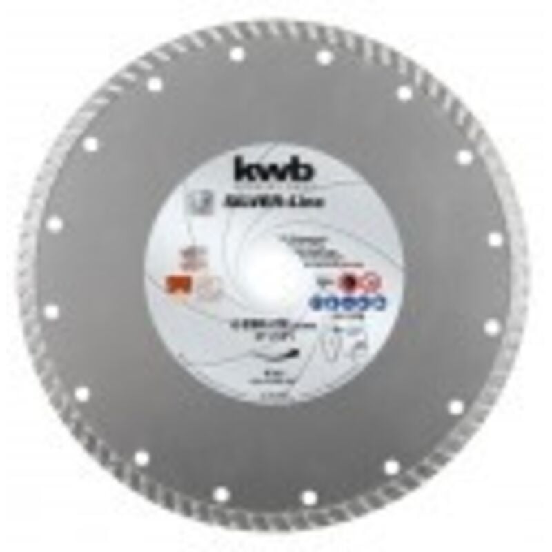 foto del prodotto kwb - 797870 disco diamantato diametro 230 mm foro 22.23 mm pietra 1 pz.
