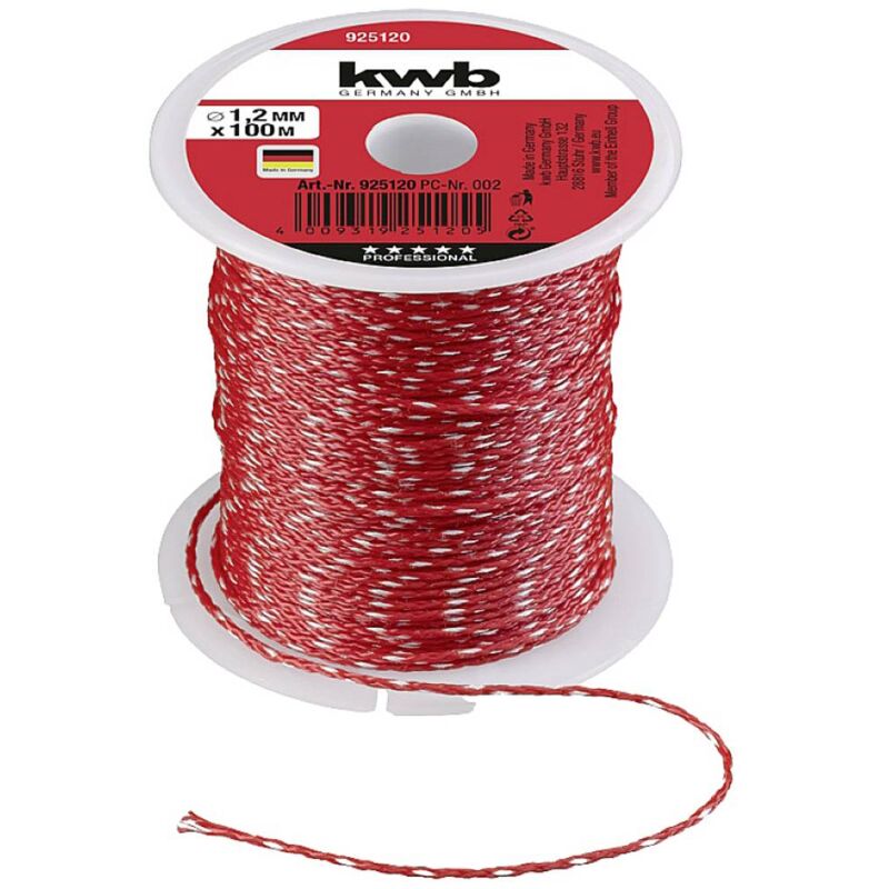 foto del prodotto kwb 925120 solo muratura 1,2 mm rosso 100 m