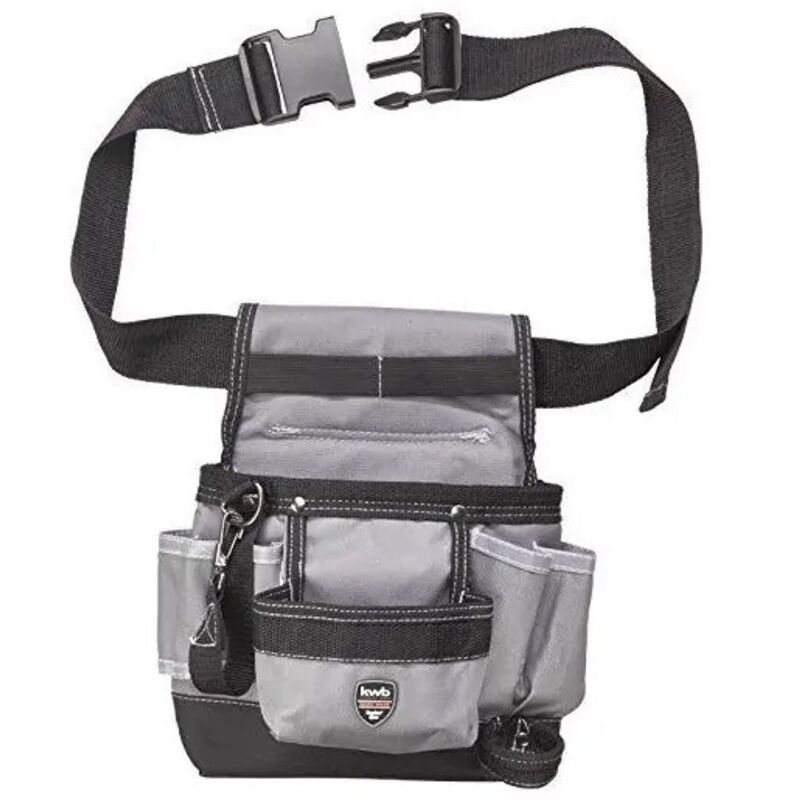 foto del prodotto kwb borsa porta utensili a cintura 8 scomparti l 190x210x85 mm professionale