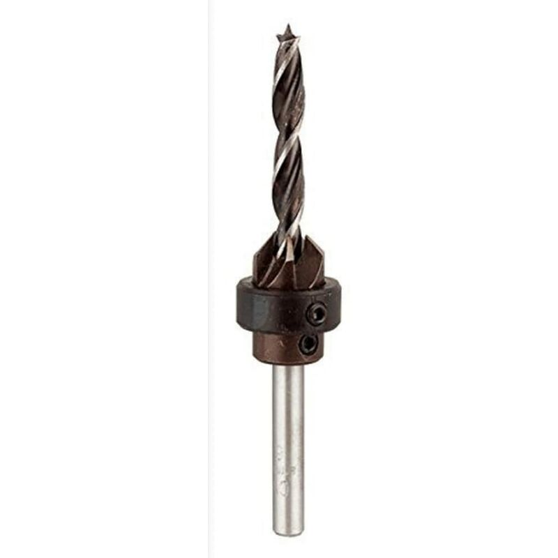 foto del prodotto kwb drill a spirale in legno 5,0 mm con svasatura e profondit stop 513105 acciaio cv, regolabile individualmente 