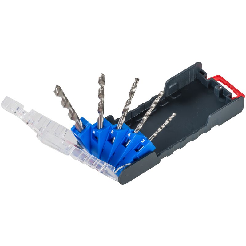 foto del prodotto kwb einhell 49109115 set 5 punte elicoidali hss per acciaio 3 4 5 6 8mm