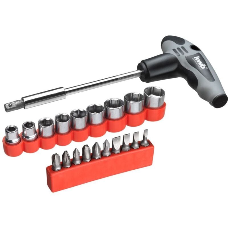 foto del prodotto kwb einhell 49119390 set 21 bits cacciavite flessibile portabits 1 4 