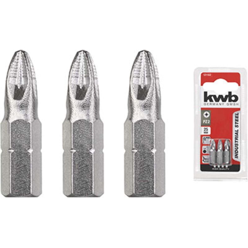 foto del prodotto kwb inserto croce pozidriv x avvitatore pzxmm 2x25 cf pz 3 5 confezione