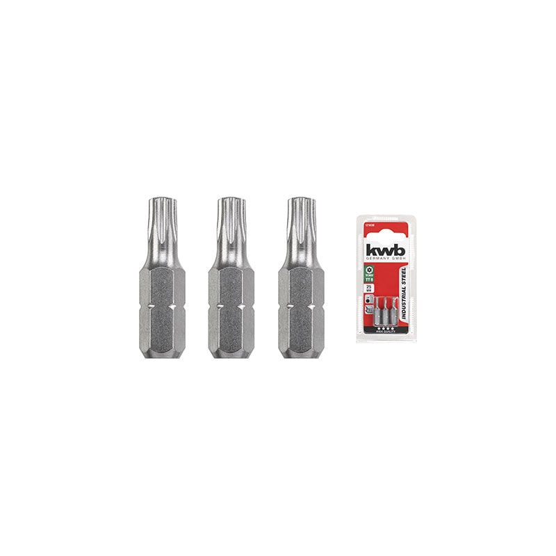 immagine 0 del prodotto kwb inserto torx tamper x avvitatore txtxmm 10x25 cf pz 3