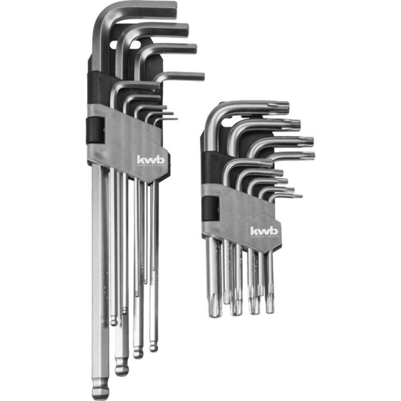 foto del prodotto kwb kit di brugole esagonali 1.5 mm, 2 mm, 2.5 mm, 3 mm, 4 mm, 5 mm, 6 mm, 8 mm, 10 mm 8 parti