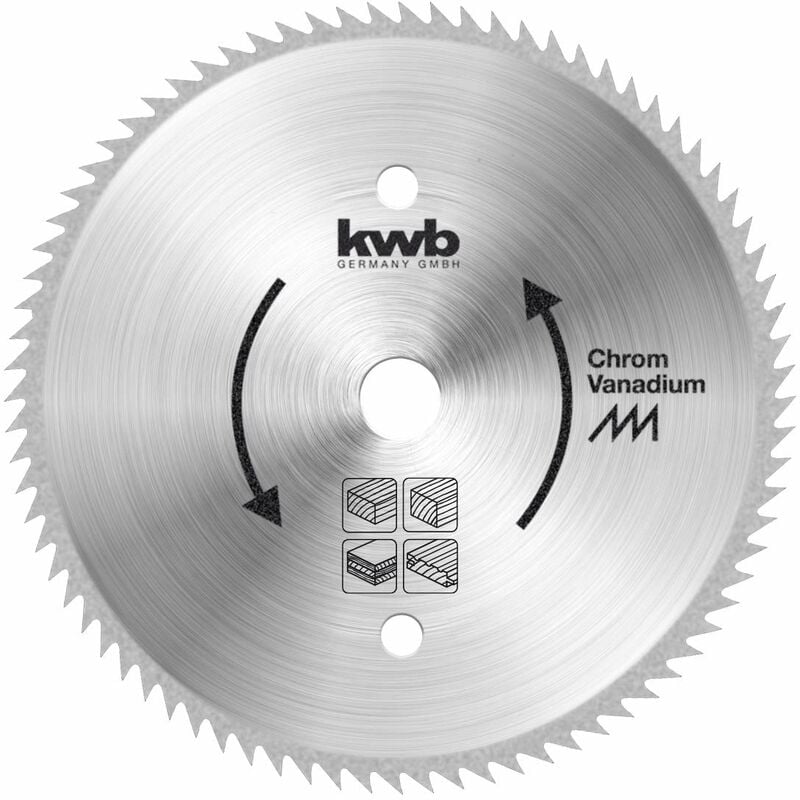 foto del prodotto kwb lama per sega circolare 200 x 16 mm, made in germany, tagli molto fini, adatta per pannelli di legno, legno profilato e legno tenero