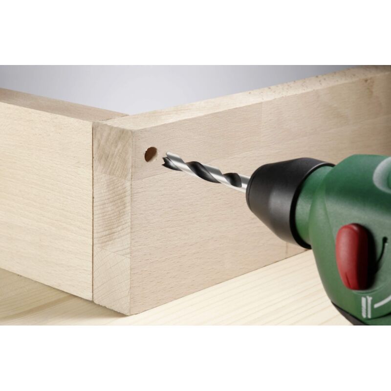 foto del prodotto kwb punta da legno 4,0 mm con attacco esagonale da 1 4 513904 acciaio cv, forma speciale a spirale a 2 smussi 