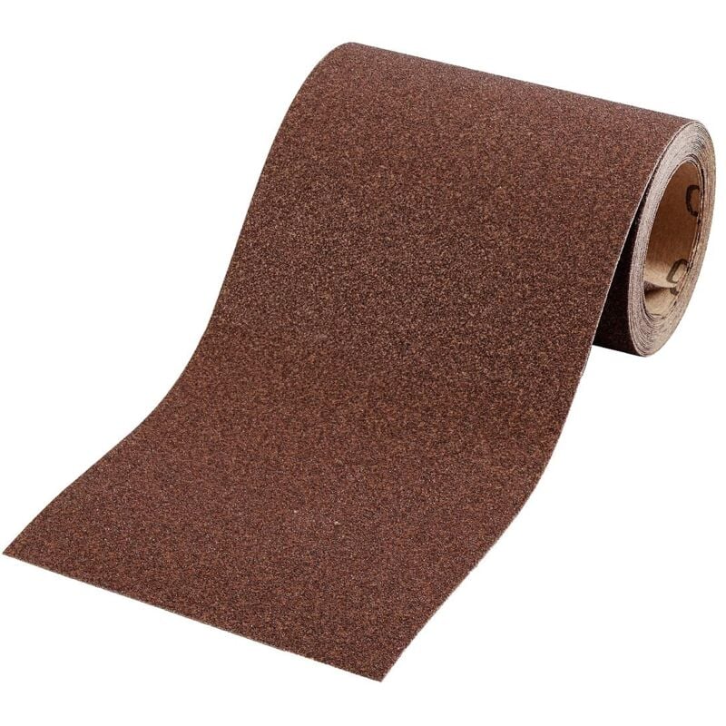 foto del prodotto kwb rotolo abrasivo 5 m x 115 mm in corindone con grana 40, incollaggio in resina sintetica di alta qualit e supporto di carta rinforzato per il