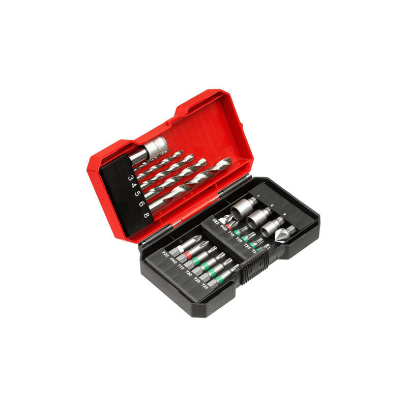 foto del prodotto kwb set di 22 accessori einhell per trapano avvitatore bit esagonale da 1 4 49108806