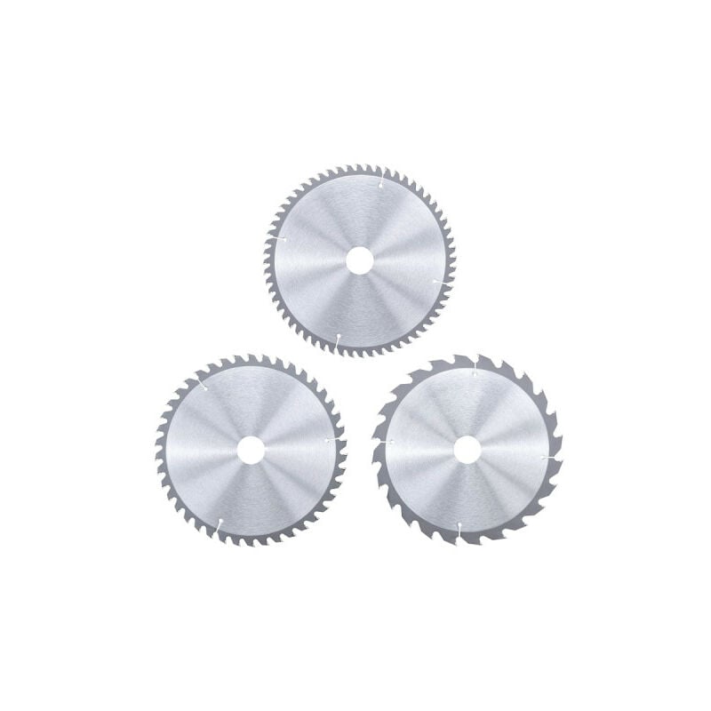 foto del prodotto kwb set di 3 lame circolari einhell 24 42 60 denti 210 x 30 mm