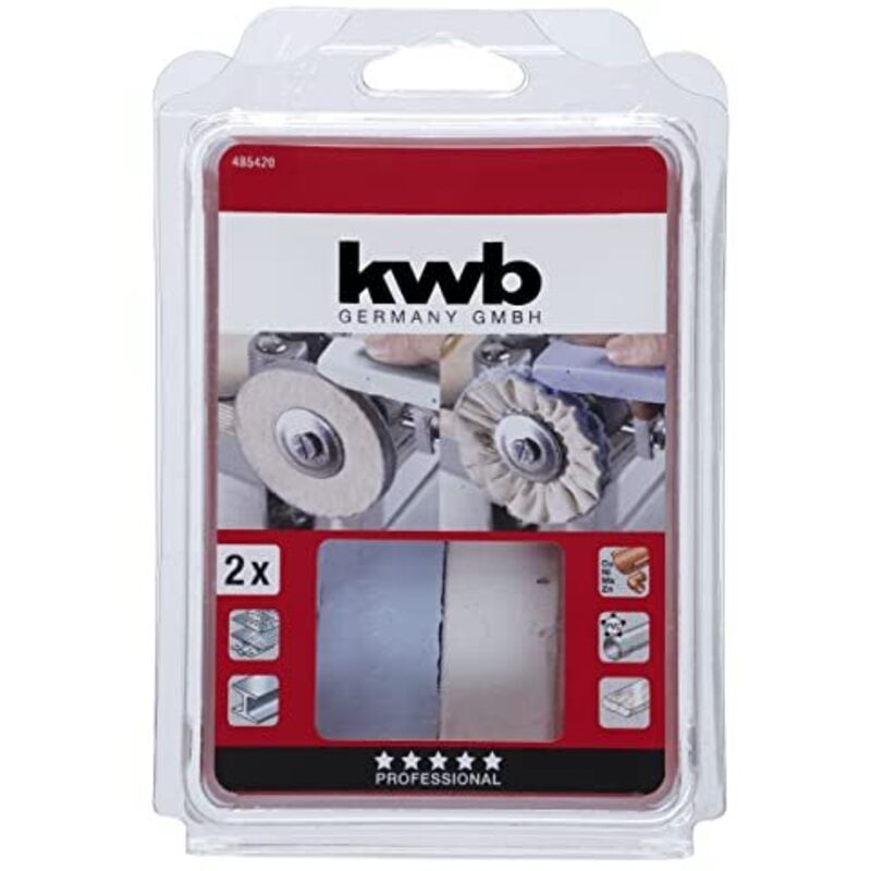 foto del prodotto kwb set di pasta di lucidatura 4854-20, 2 pezzi