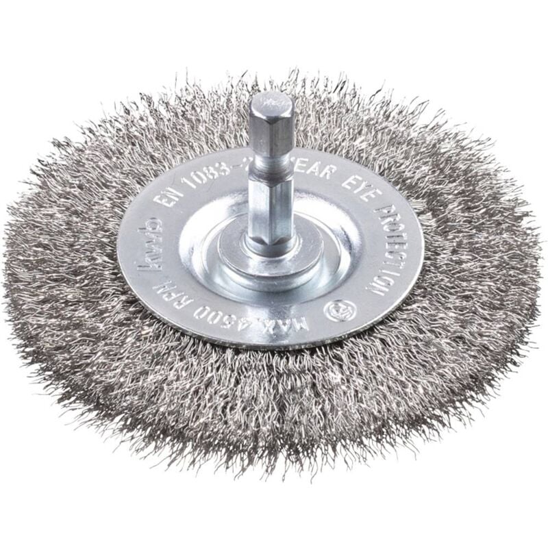foto del prodotto kwb spazzola a disco, filo in acciaio inox, rostfrei, ondulata 609810 1 pz.