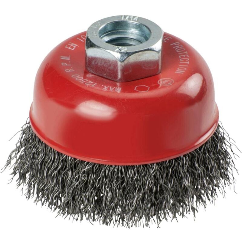 foto del prodotto kwb spazzola a tocco aggresso flex , in filo d acciaio, ondulata 719106 1 pz.